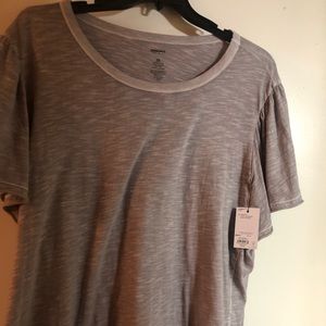Ladies plus size flutter sleeve tee